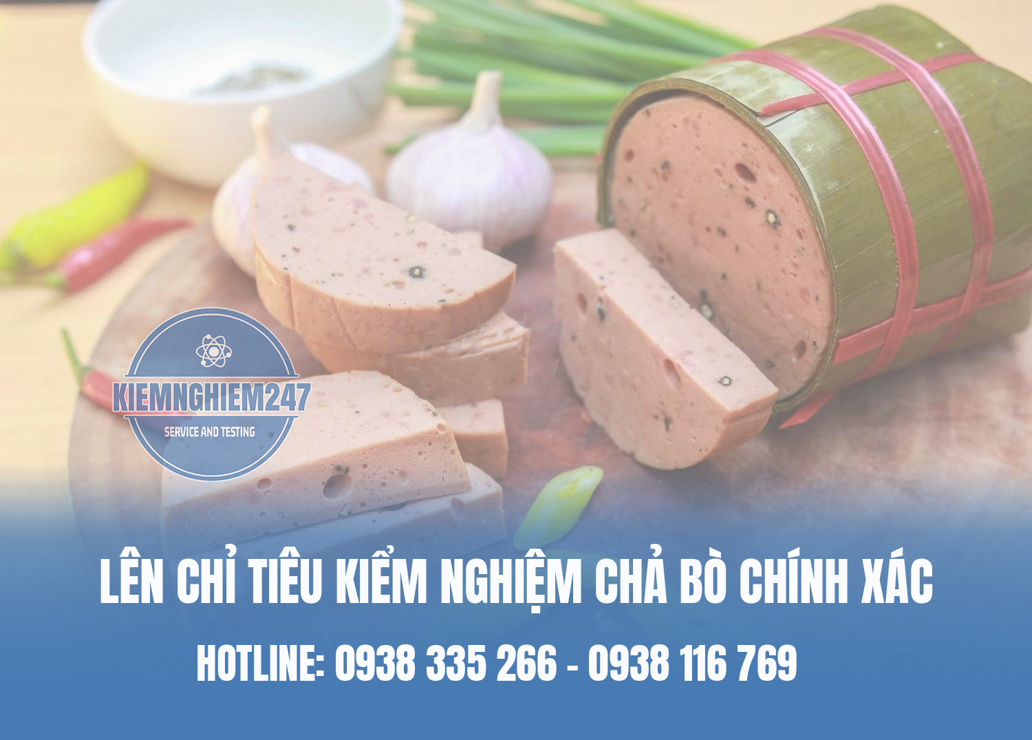 Lên chỉ tiêu kiểm nghiệm chả bò chính xác
