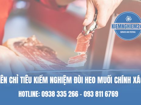 Lên chỉ tiêu kiểm nghiệm đùi heo muối chính xác