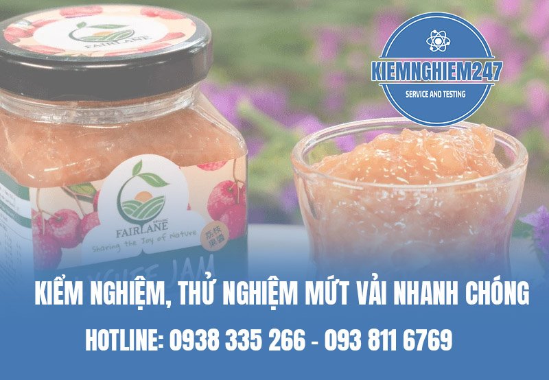 Dịch vụ kiểm nghiệm thử nghiệm mứt vải nhanh chóng