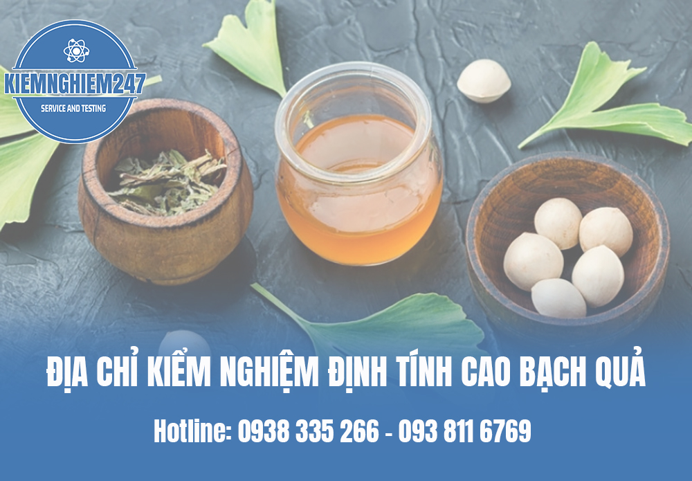 Địa chỉ kiểm nghiệm định tính cao bạch quả