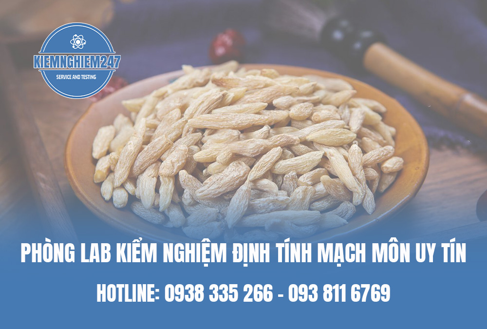 Phòng lab kiểm nghiệm định tính mạch môn uy tín