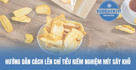 Hướng dẫn cách lên chỉ tiêu kiểm nghiệm mít sấy khô