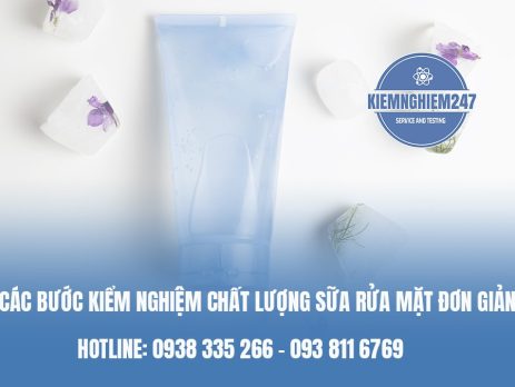 Các bước kiểm nghiệm sửa rửa mặt đơn giản