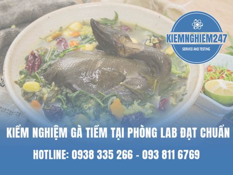 Kiểm nghiệm chất lượng gà tiềm tại phòng lab đạt chuẩn