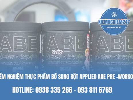 Kiểm nghiệm thực phẩm bổ sung Bột Applied ABE Pre -Workout
