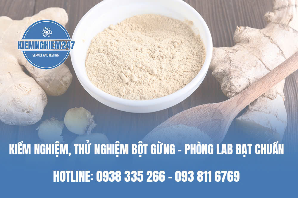 Kiểm nghiệm, thử nghiệm bột gừng - Phòng lab đạt chuẩn