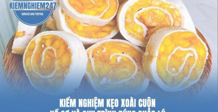 kiểm nghiệm kẹo xoài cuộn