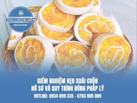 kiểm nghiệm kẹo xoài cuộn