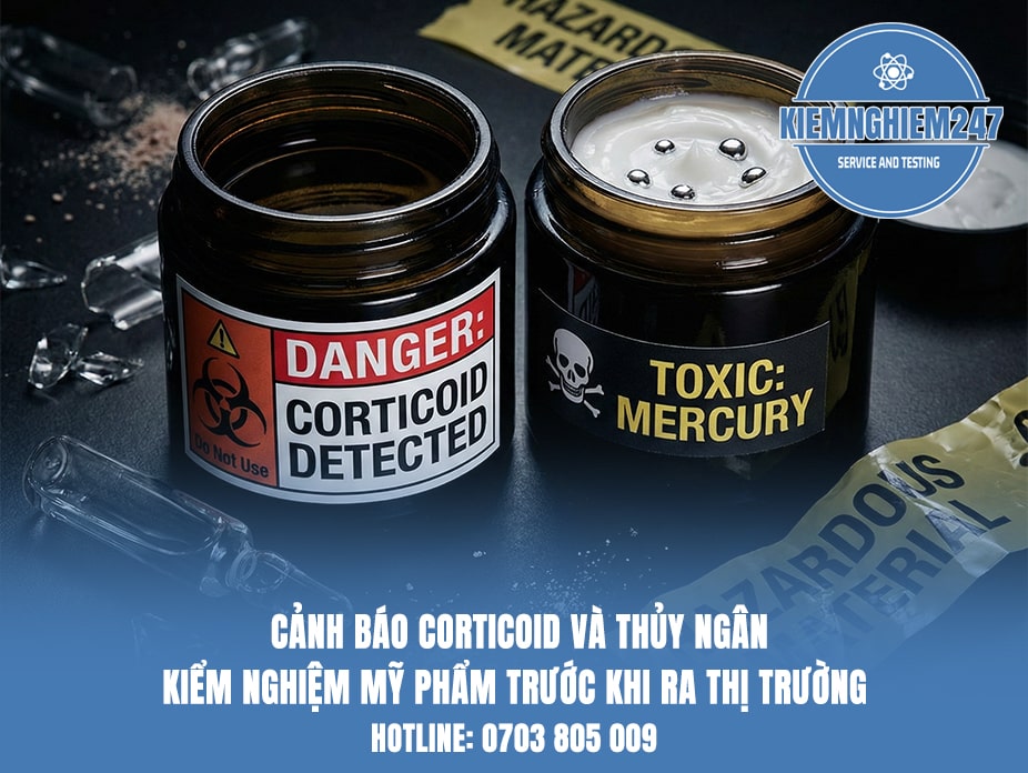 Cảnh báo Corticoid & Thủy ngân: Tại sao phải Kiểm nghiệm mỹ phẩm trước khi tung ra thị trường?